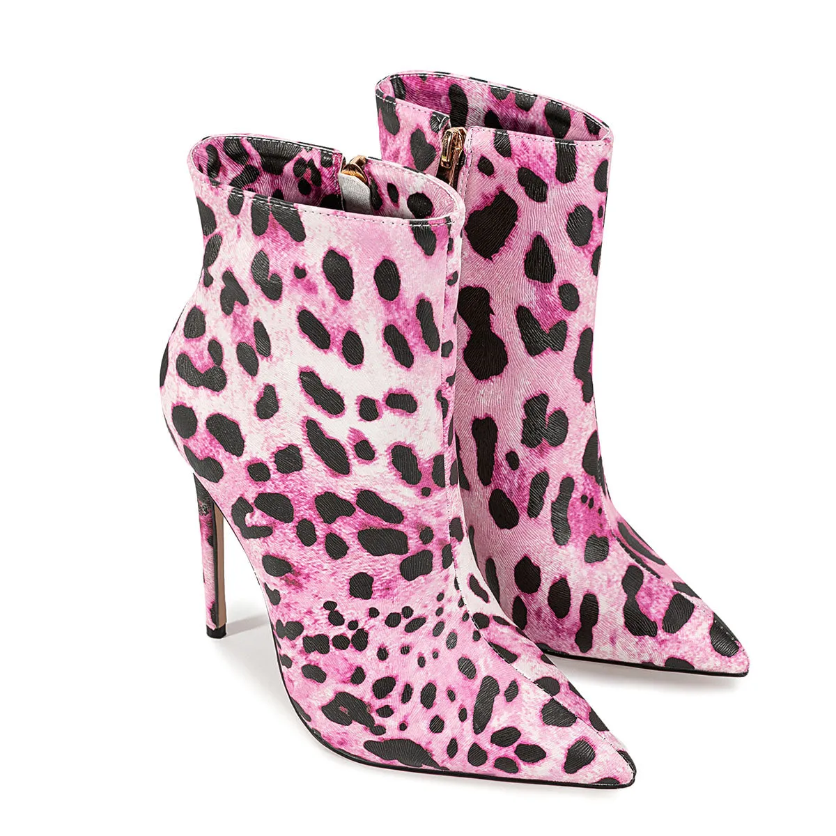 Pointed Toe Leopard High Heel Ankle Boots sold by Onlymaker product image thumbnail 5