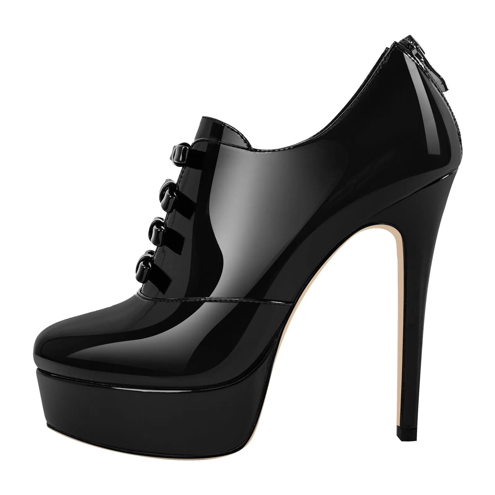 Bow Platform Back Zipper Stiletto Ankle Boots sold by Onlymaker
