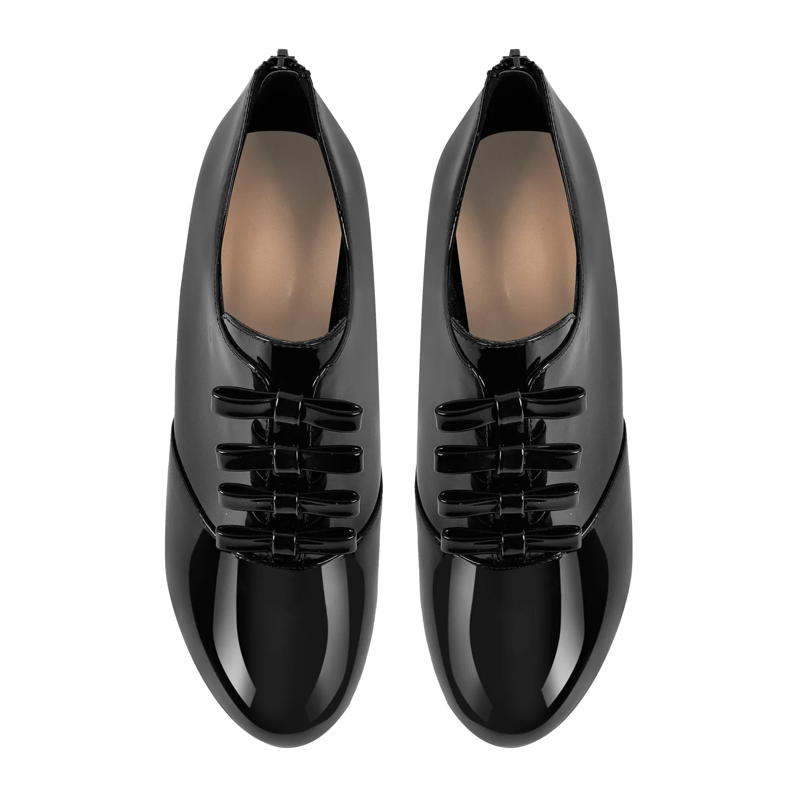 Bow Platform Back Zipper Stiletto Ankle Boots sold by Onlymaker product image thumbnail 4