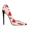 Pointed Toe Christmas Printed High Heels sold by Onlymaker