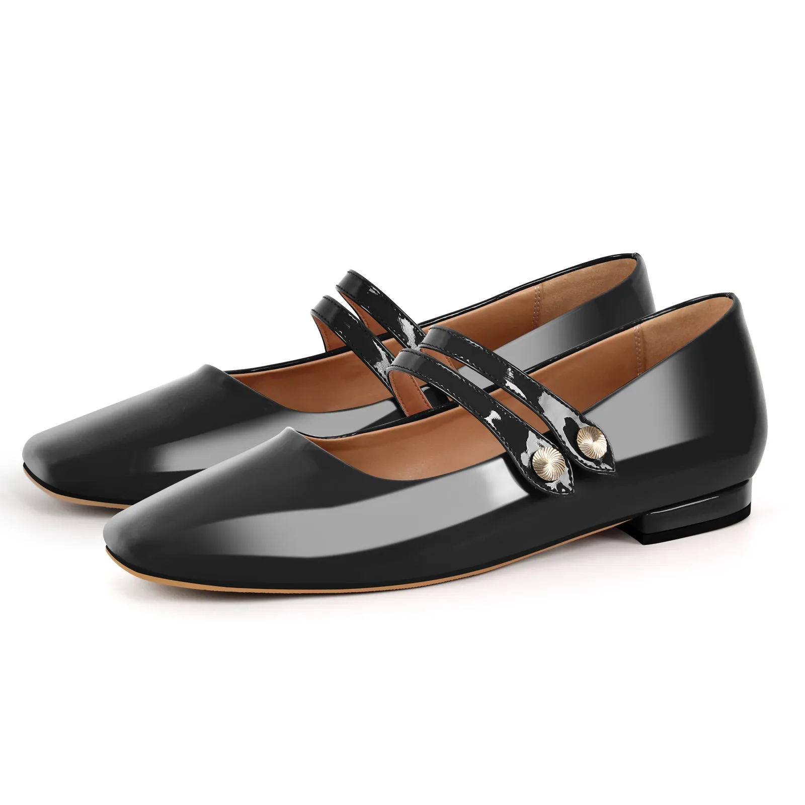 Patent Leather Buckle Strap Ballet Flats sold by Onlymaker product image thumbnail 4