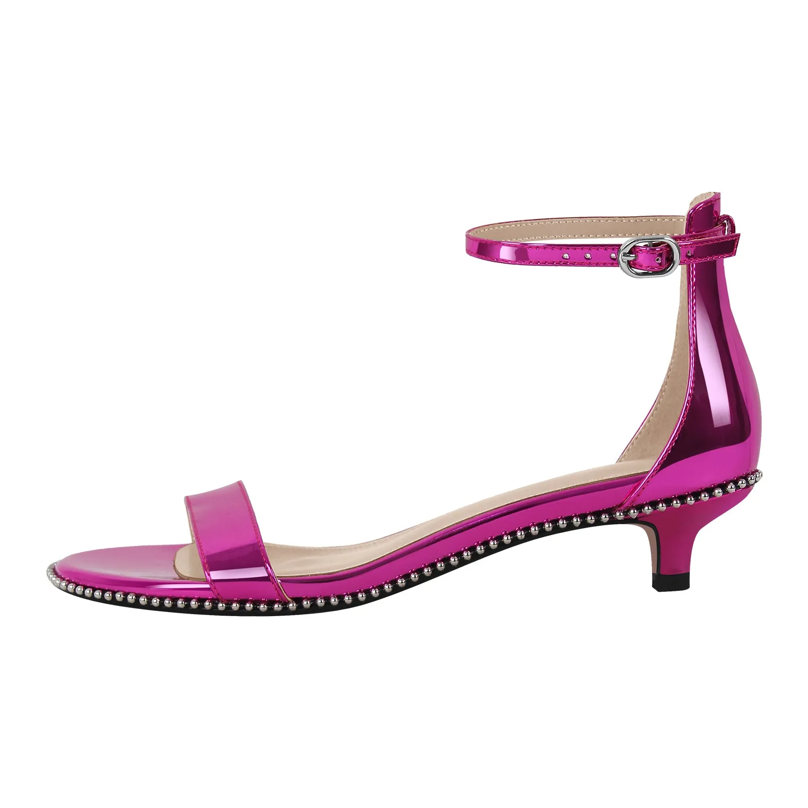 Round Toe Rivet Ankle Strap Sandals sold by Onlymaker product image thumbnail 3