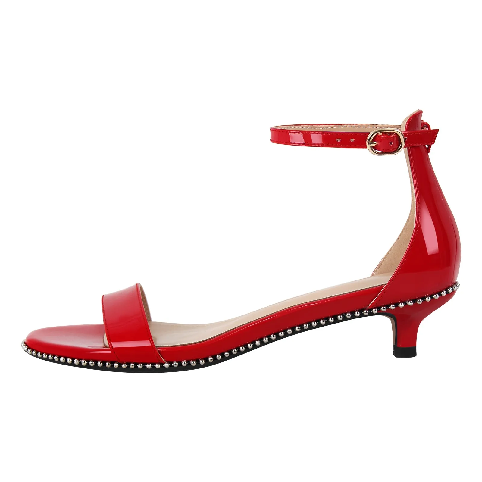 Round Toe Rivet Ankle Strap Sandals sold by Onlymaker