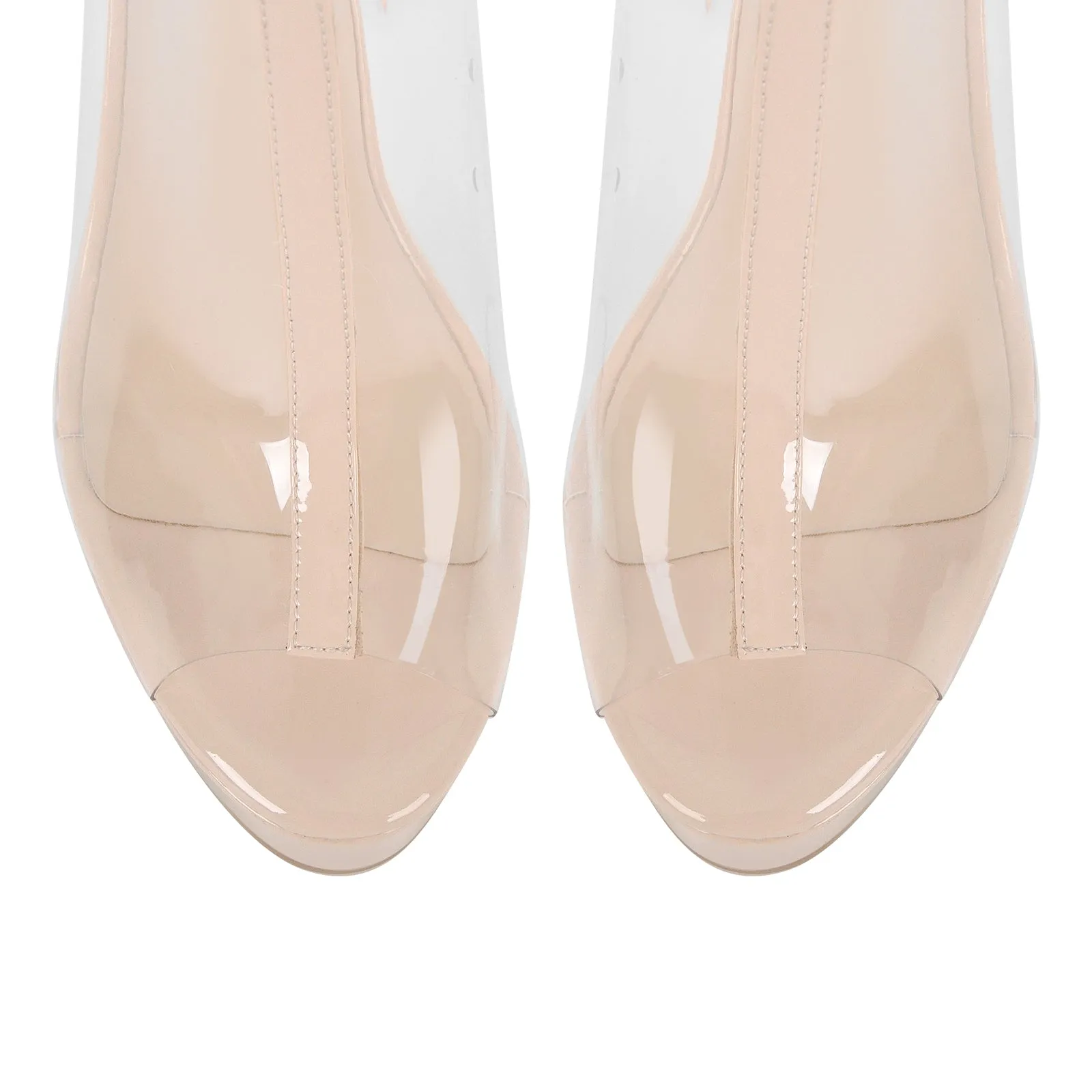 Clear Open Toe Platform Over The Knee Boots sold by Onlymaker product image thumbnail 4