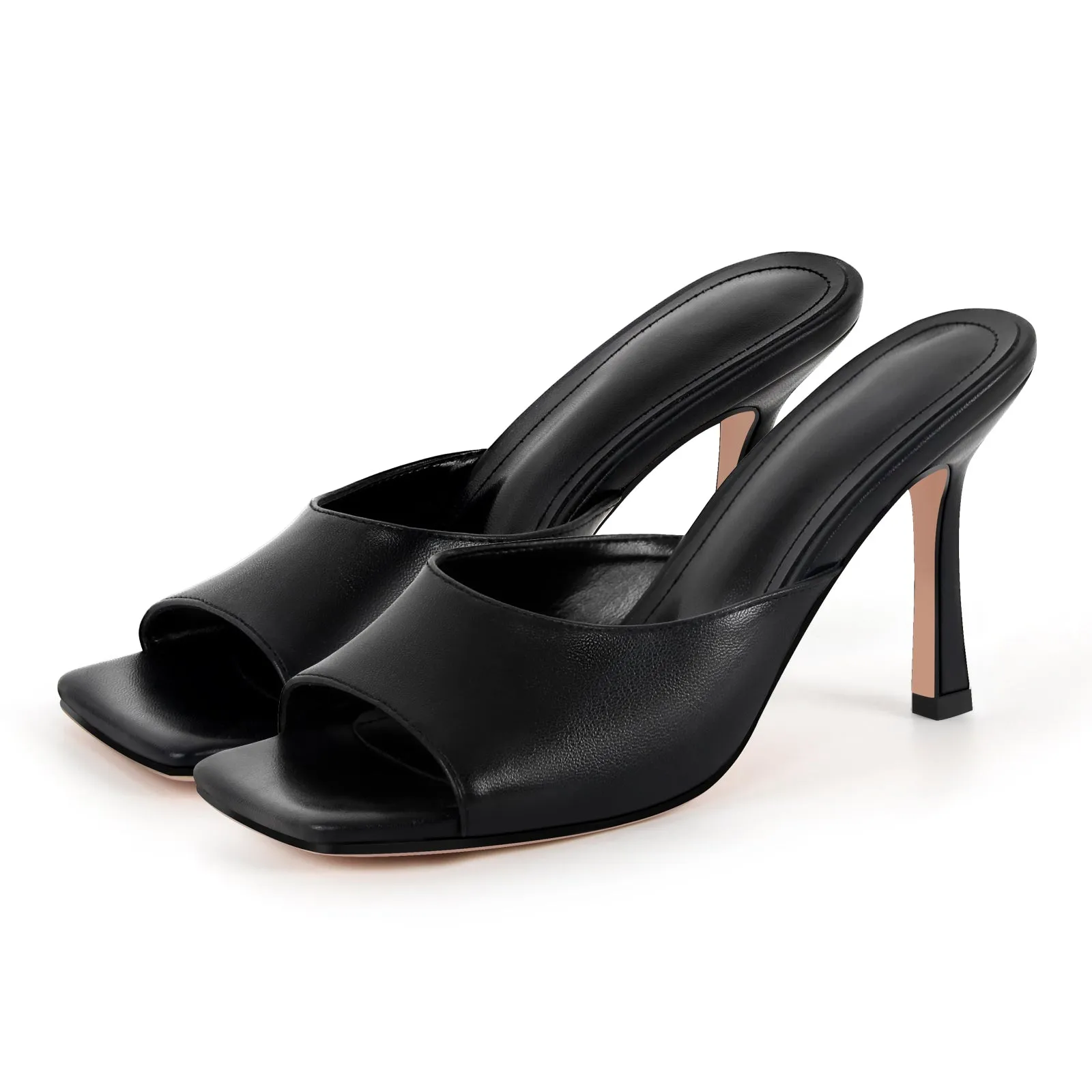 Square Toe Stiletto Sandals Mules sold by Onlymaker product image thumbnail 2