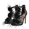 Square Toe Flower Feather Gladiator Sandals sold by Onlymaker