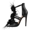 Square Toe Flower Feather Gladiator Sandals sold by Onlymaker
