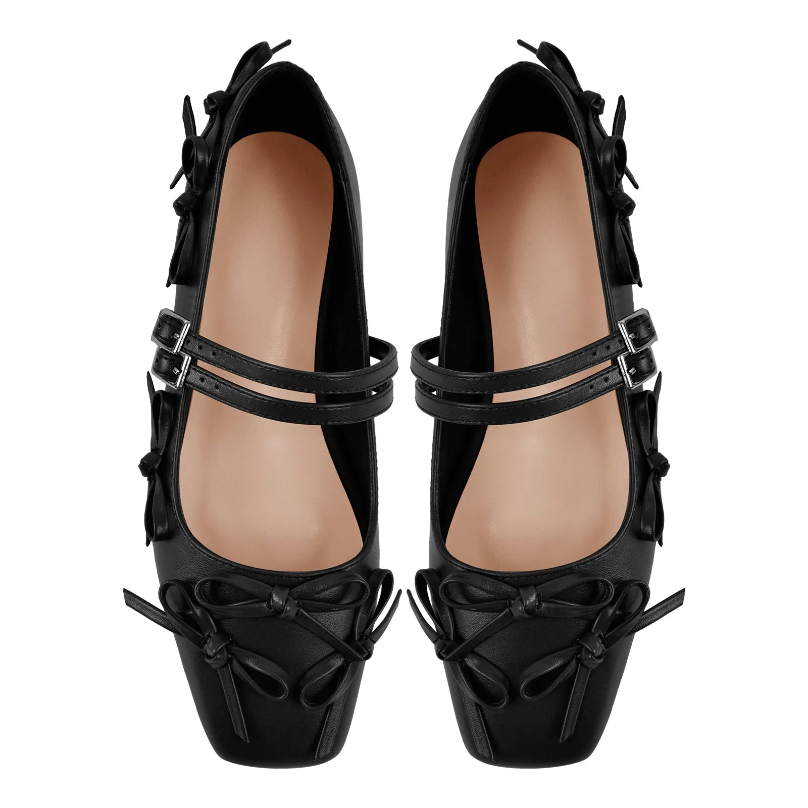 Bow Square Toe Mary Jane Ballet Flats sold by Onlymaker product image thumbnail 4