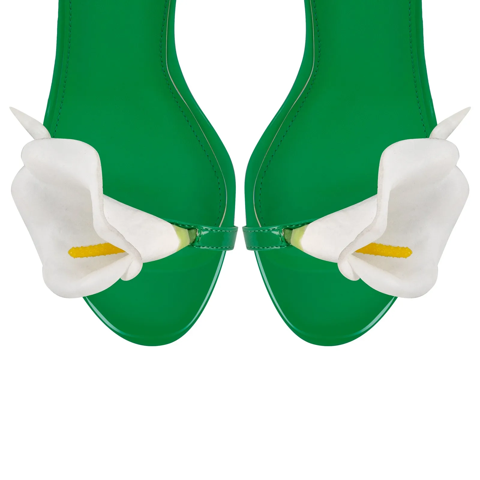 Round Toe Calla Lily Cross Strap Sandals sold by Onlymaker product image thumbnail 4