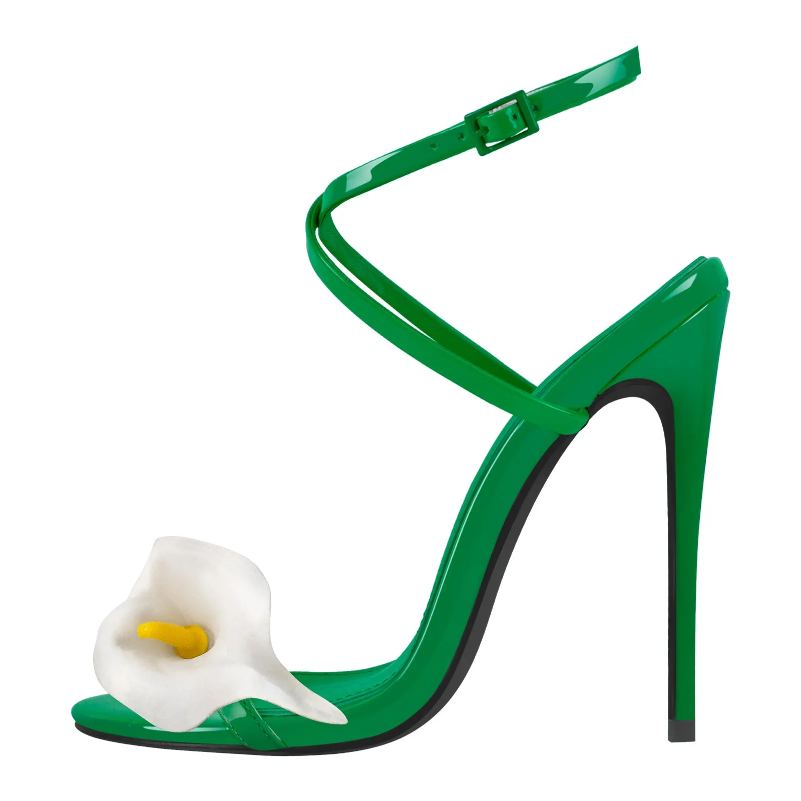 Round Toe Calla Lily Cross Strap Sandals sold by Onlymaker