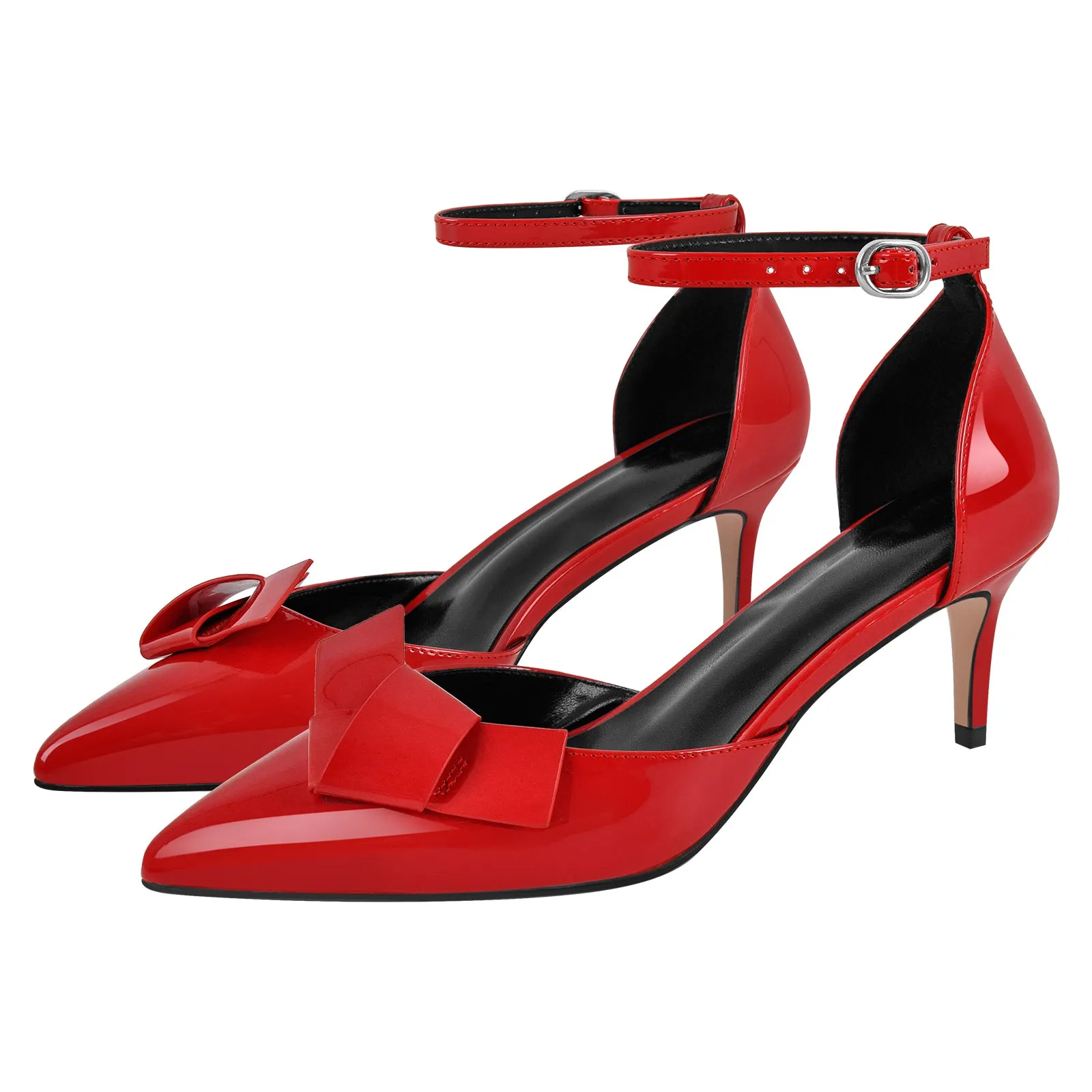 Pointed Toe Ankle Strap Stiletto Pumps sold by Onlymaker product image thumbnail 2