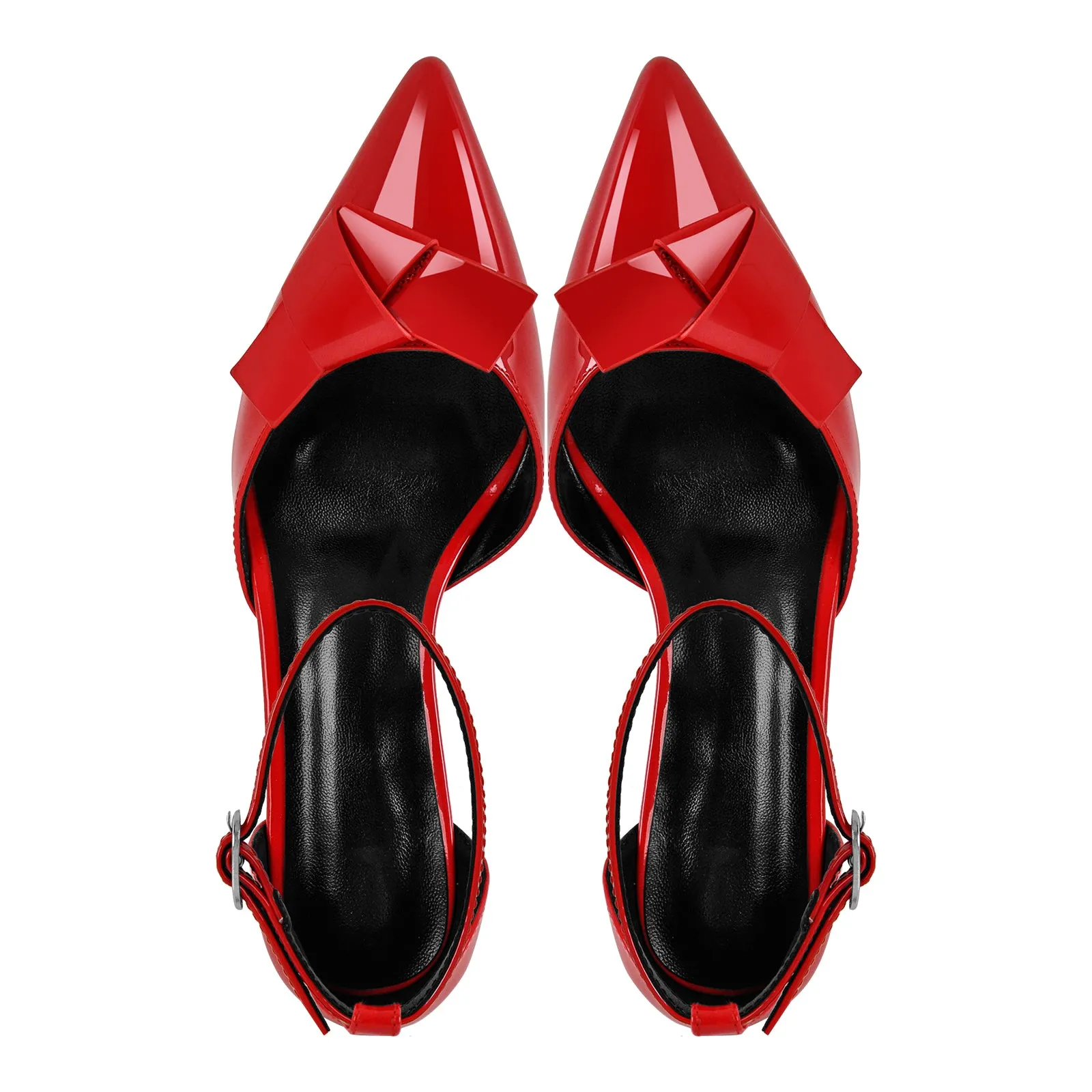 Pointed Toe Ankle Strap Stiletto Pumps sold by Onlymaker product image thumbnail 4