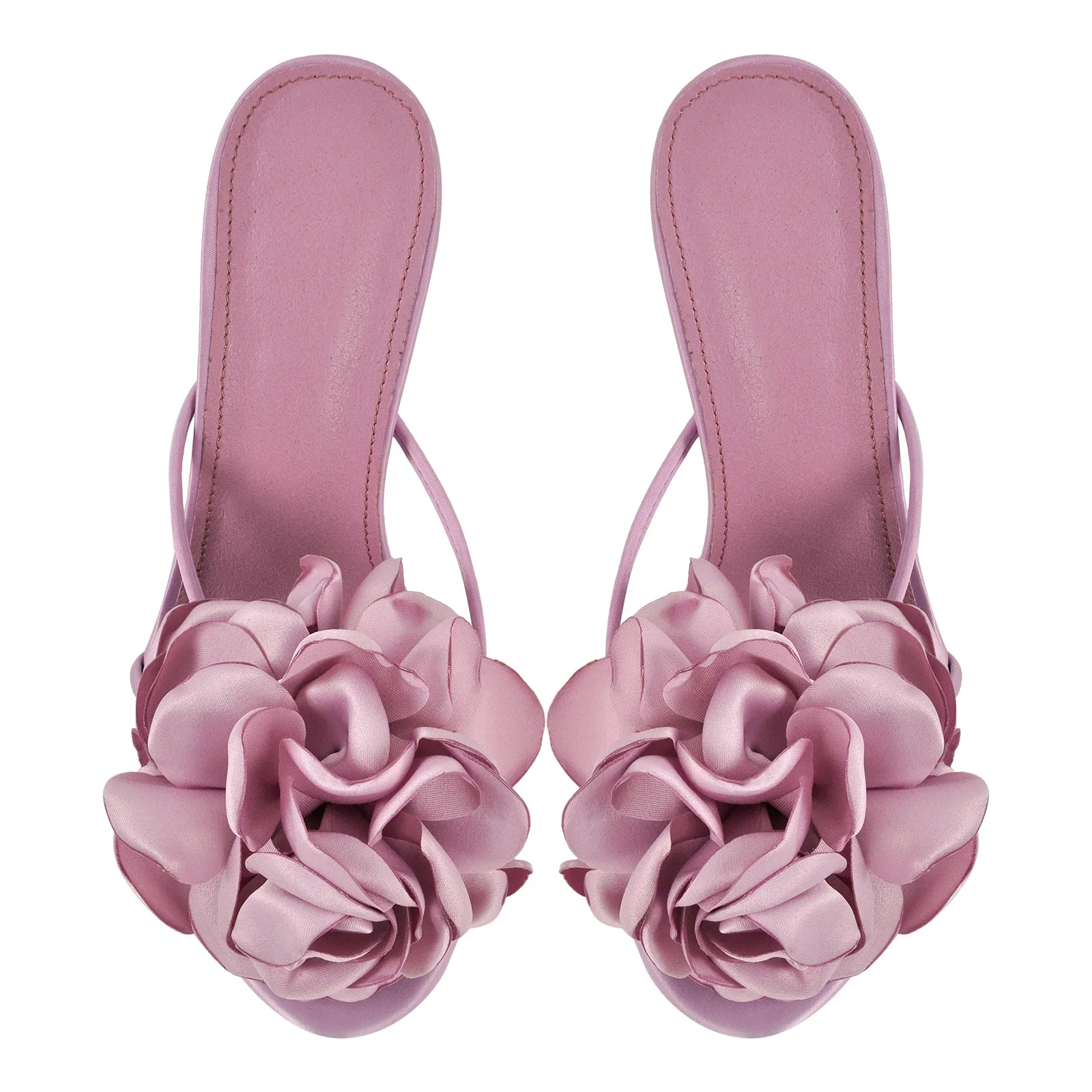 Flower Round Toe Clear Heel Mules sold by Onlymaker product image thumbnail 4