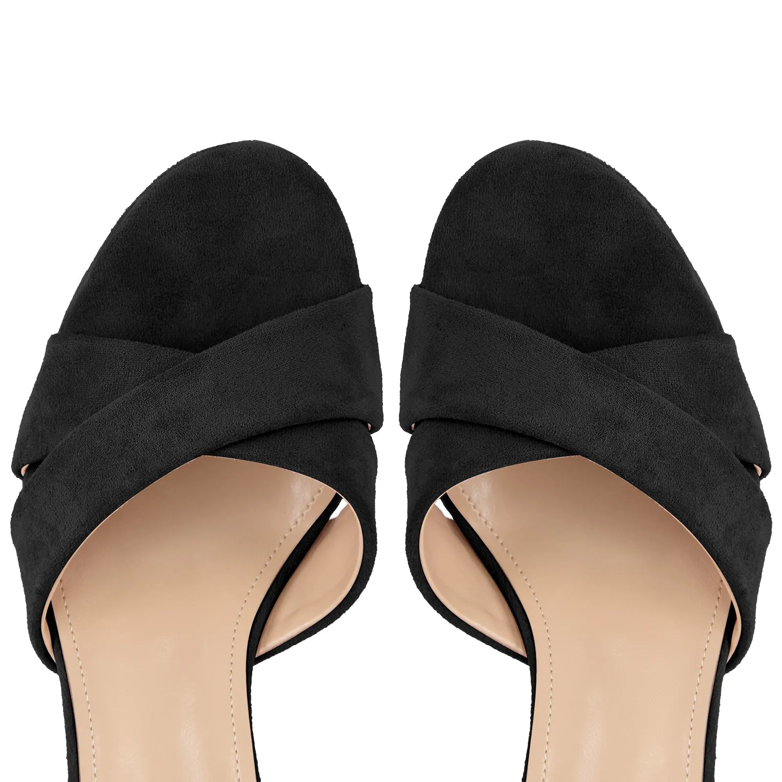 Suede Round Toe Platform Buckle Strap Sandals sold by Onlymaker product image thumbnail 4