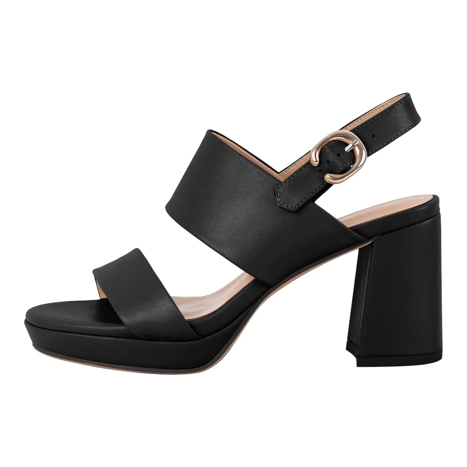 Platform Buckle Strap Chunky Heel Sandals sold by Onlymaker