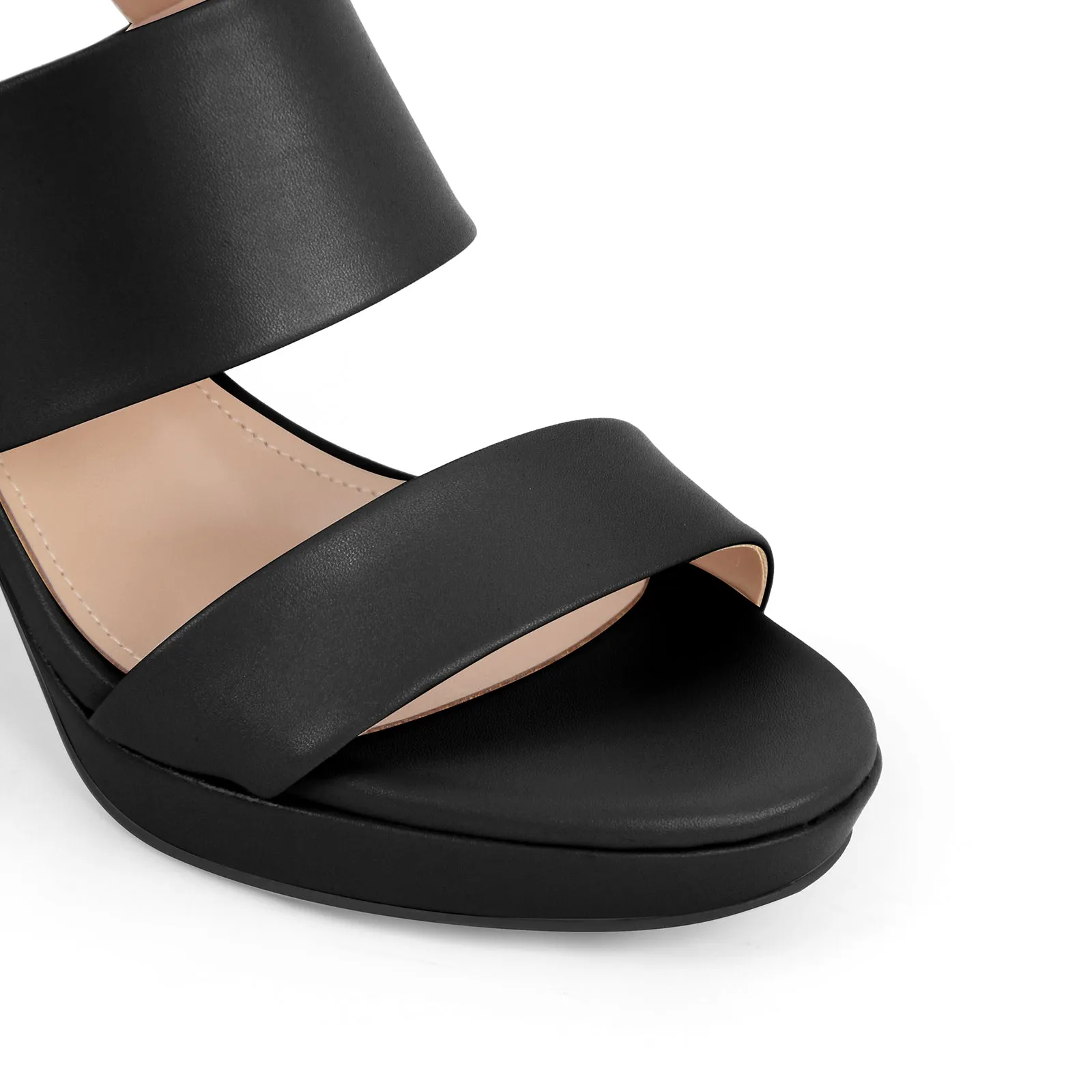 Platform Buckle Strap Chunky Heel Sandals sold by Onlymaker product image thumbnail 4