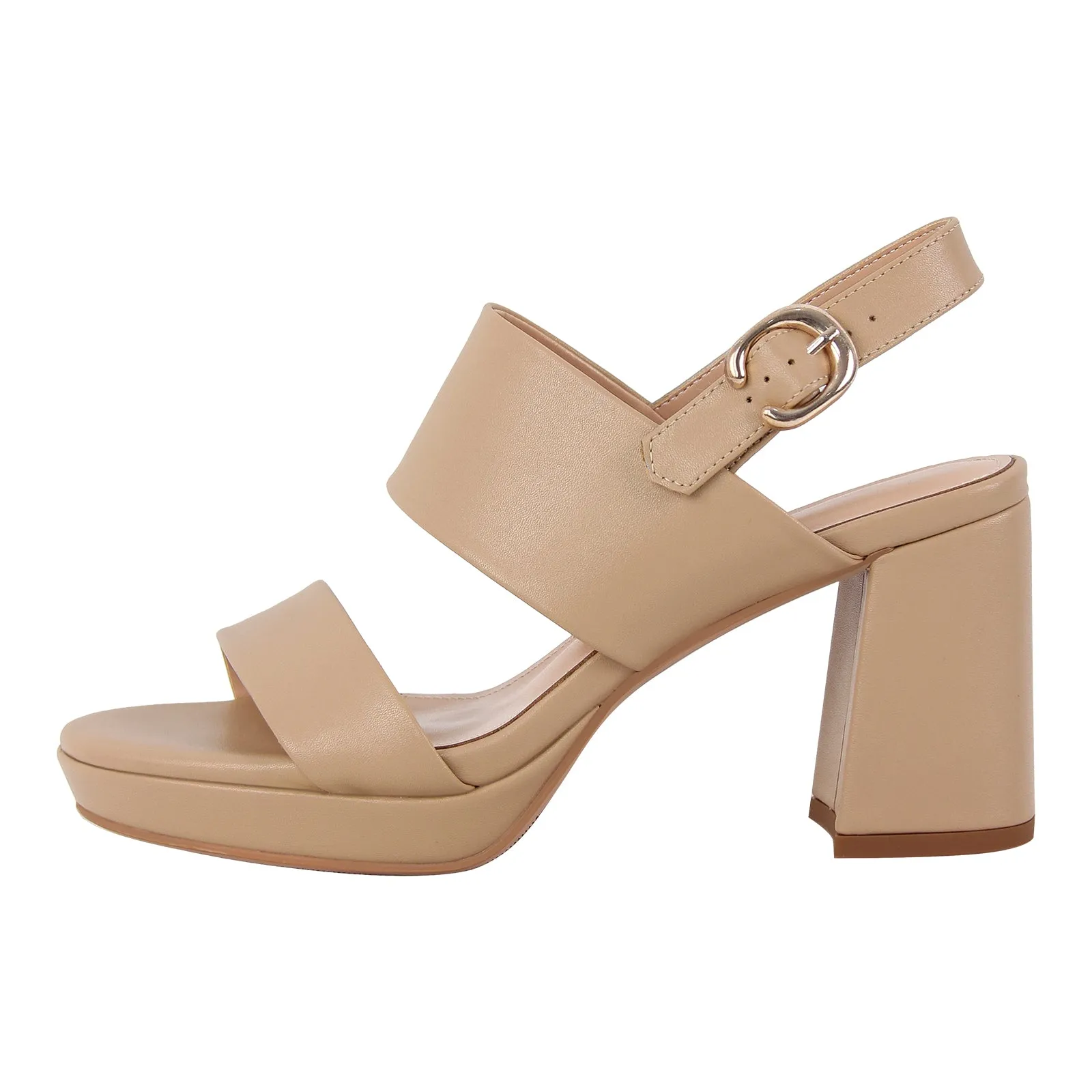 Platform Buckle Strap Chunky Heel Sandals sold by Onlymaker product image thumbnail 5