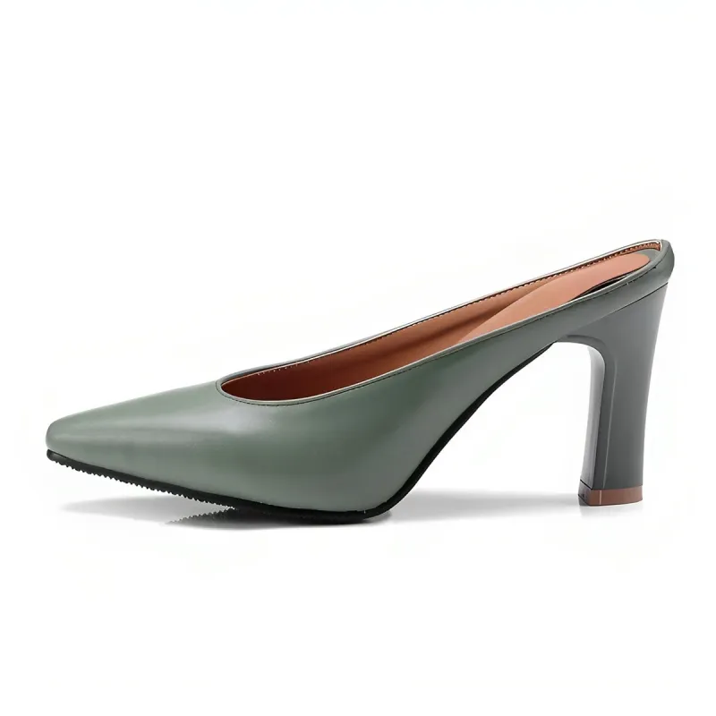 Pointed Toe Slip On Mules Pumps sold by Onlymaker