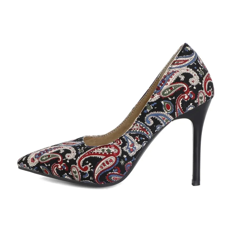 Pointed Toe Printed Stiletto High Heels sold by Onlymaker
