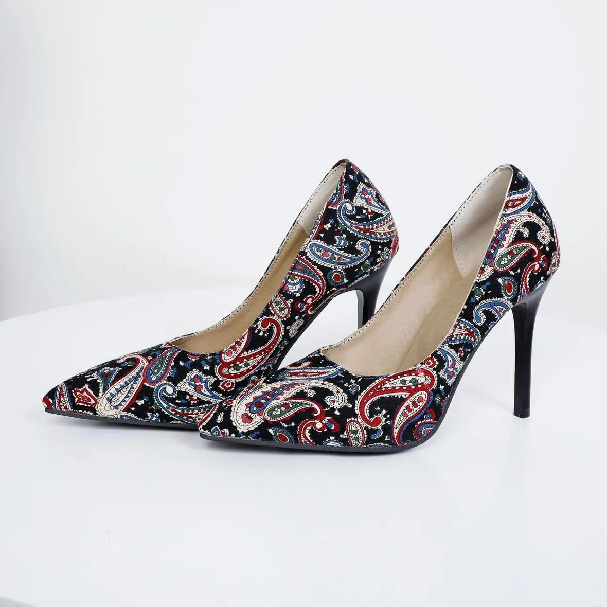 Pointed Toe Printed Stiletto High Heels sold by Onlymaker product image thumbnail 2