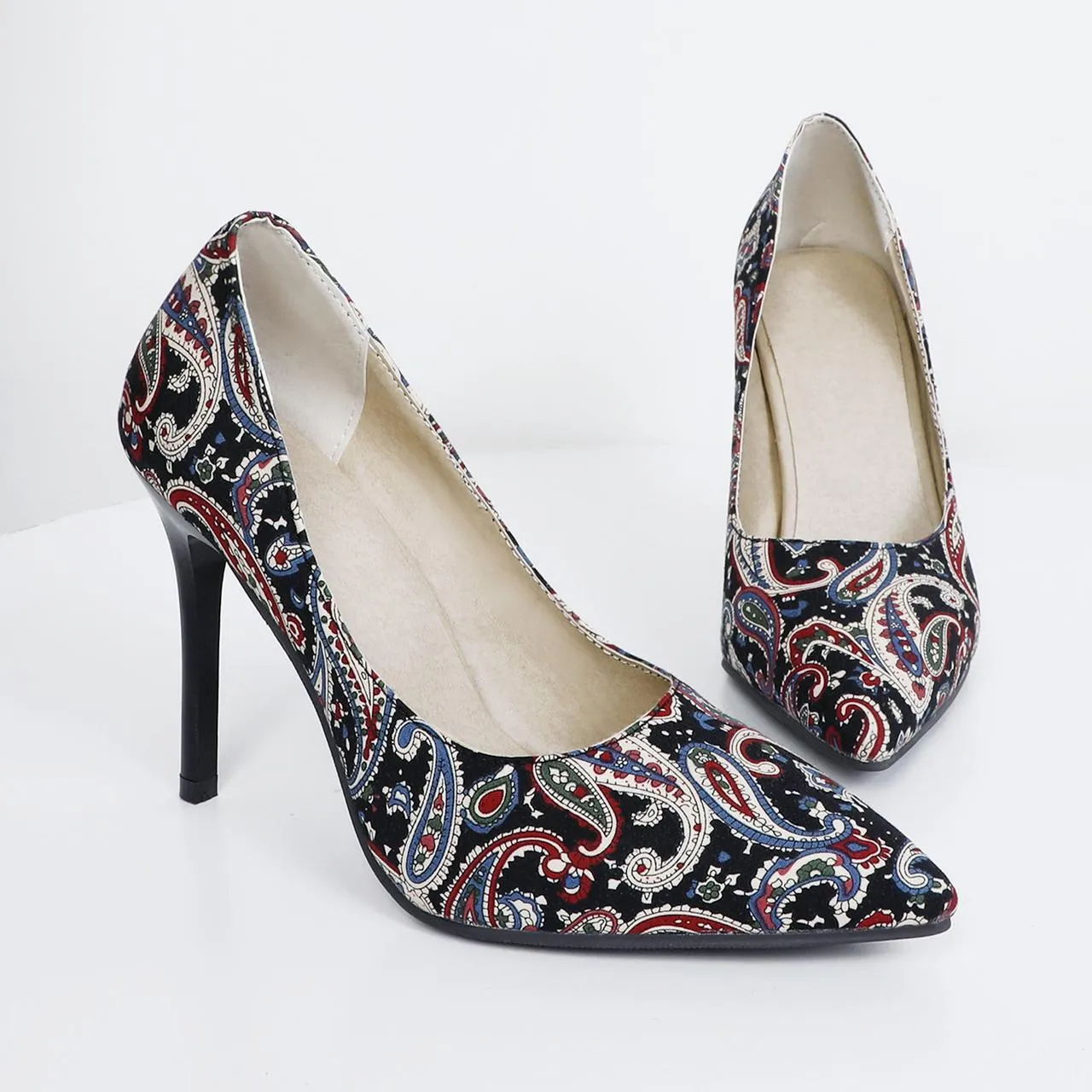 Pointed Toe Printed Stiletto High Heels sold by Onlymaker product image thumbnail 3