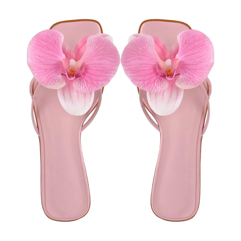 Flower Square Toe Sandals Flats sold by Onlymaker