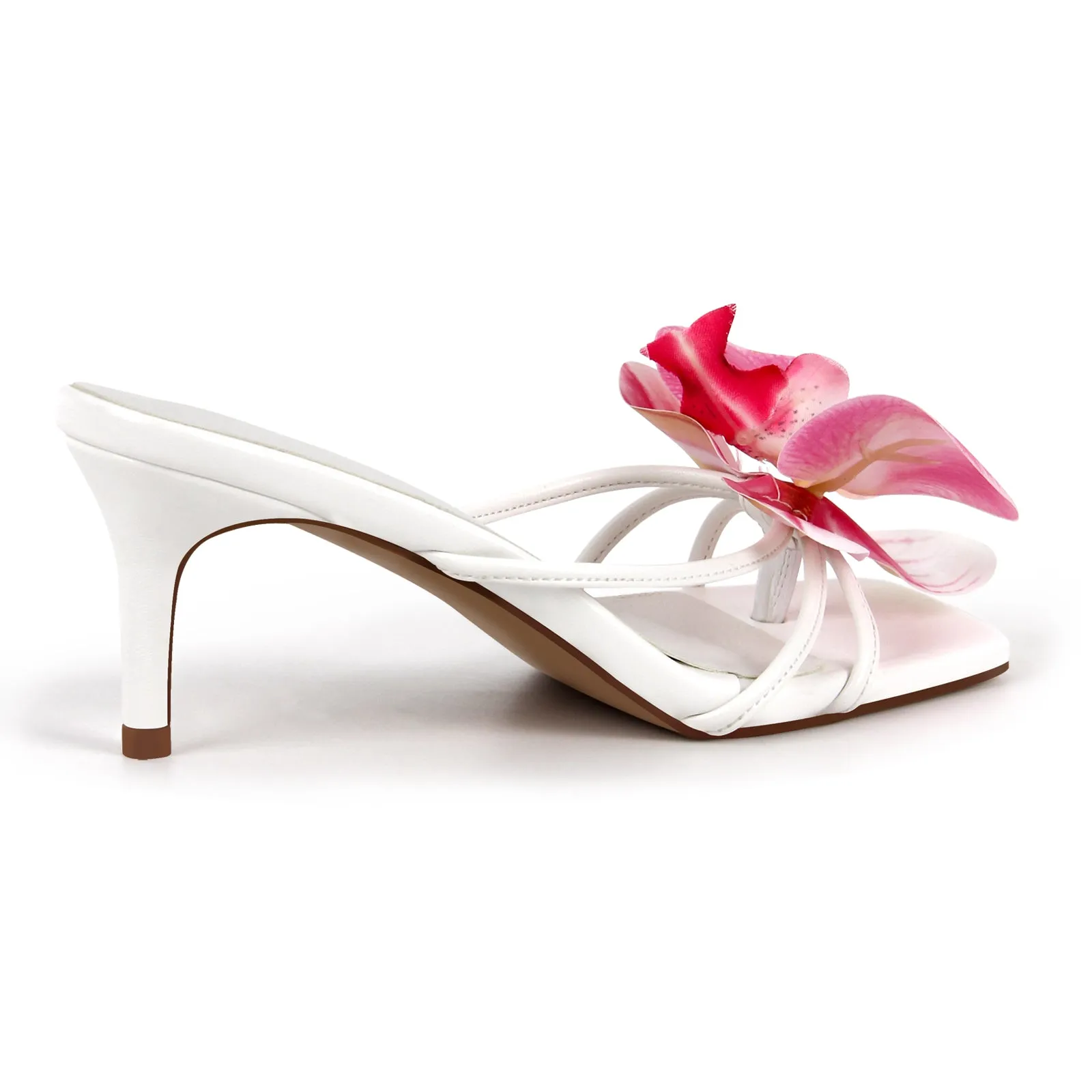 Flower Square Toe Thong Sandals Mules sold by Onlymaker product image thumbnail 3