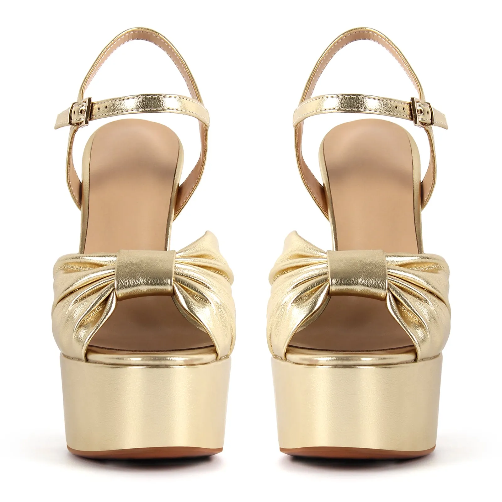 Platform Bowknot Buckle Strap Chunky Heel Sandals sold by Onlymaker product image thumbnail 3