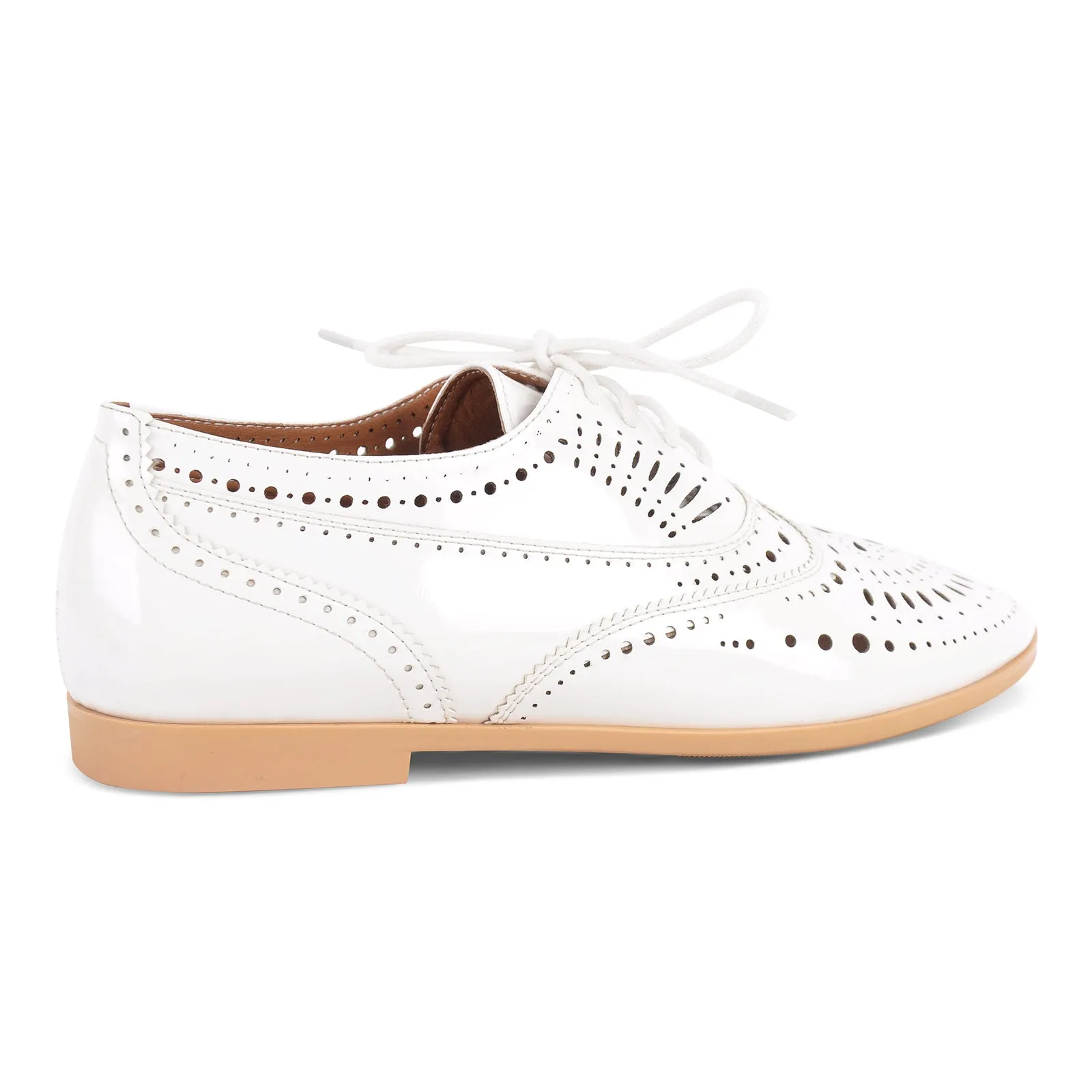 Round Toe Hollow Lace-up Oxford Flats sold by Onlymaker product image thumbnail 4