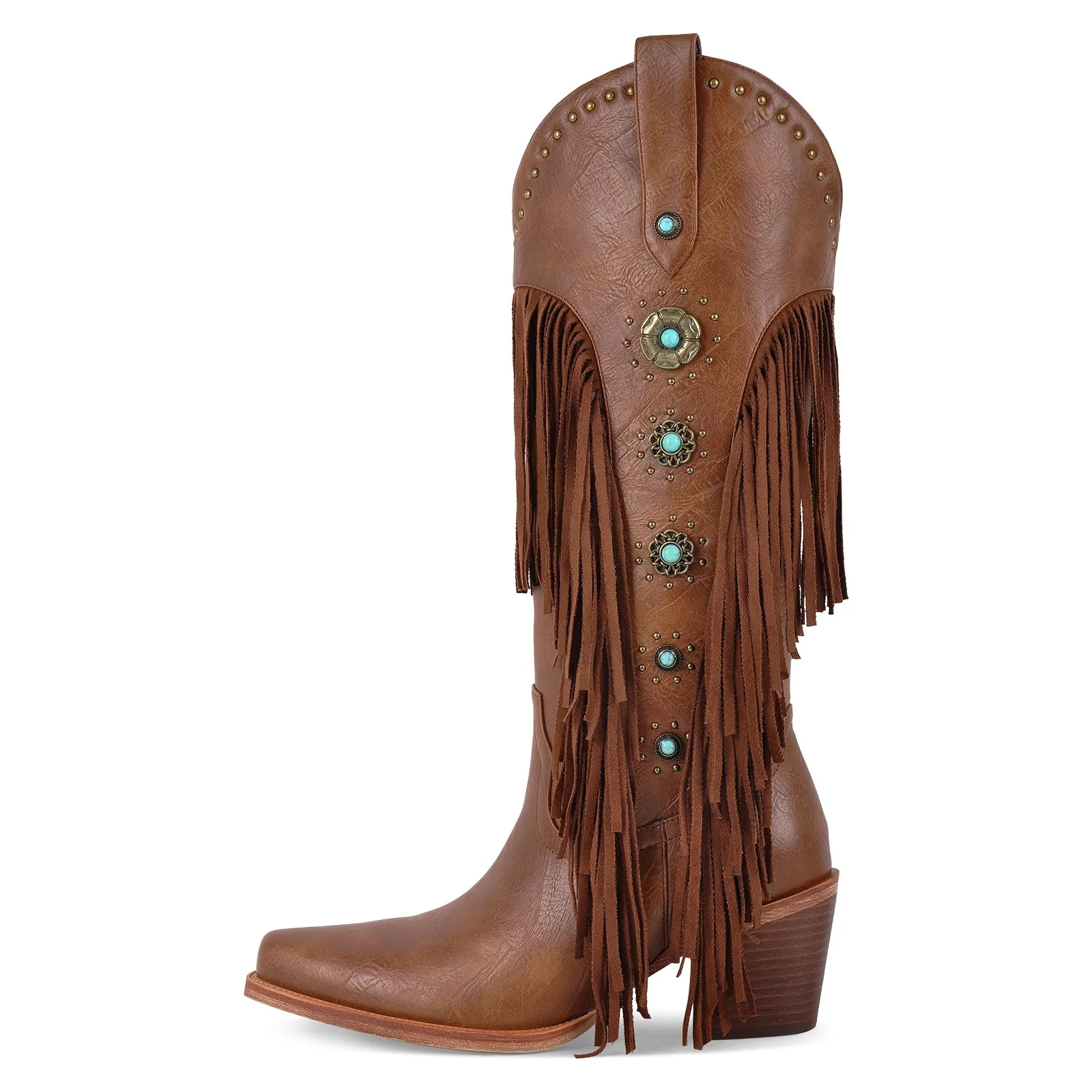 Fringe & Stud Western Boots sold by Onlymaker product image thumbnail 4