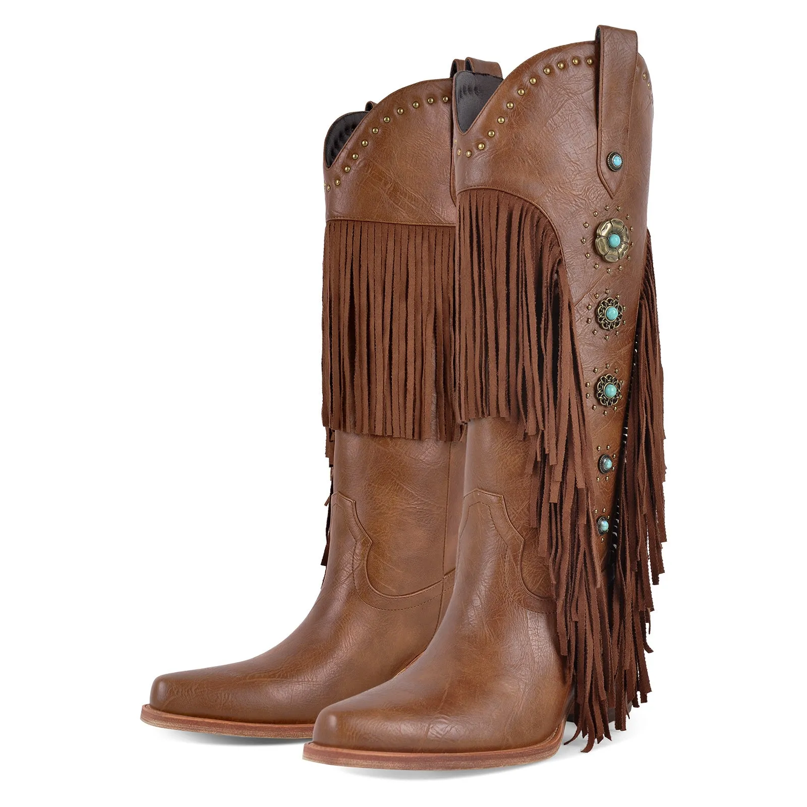 Fringe & Stud Western Boots sold by Onlymaker product image thumbnail 5