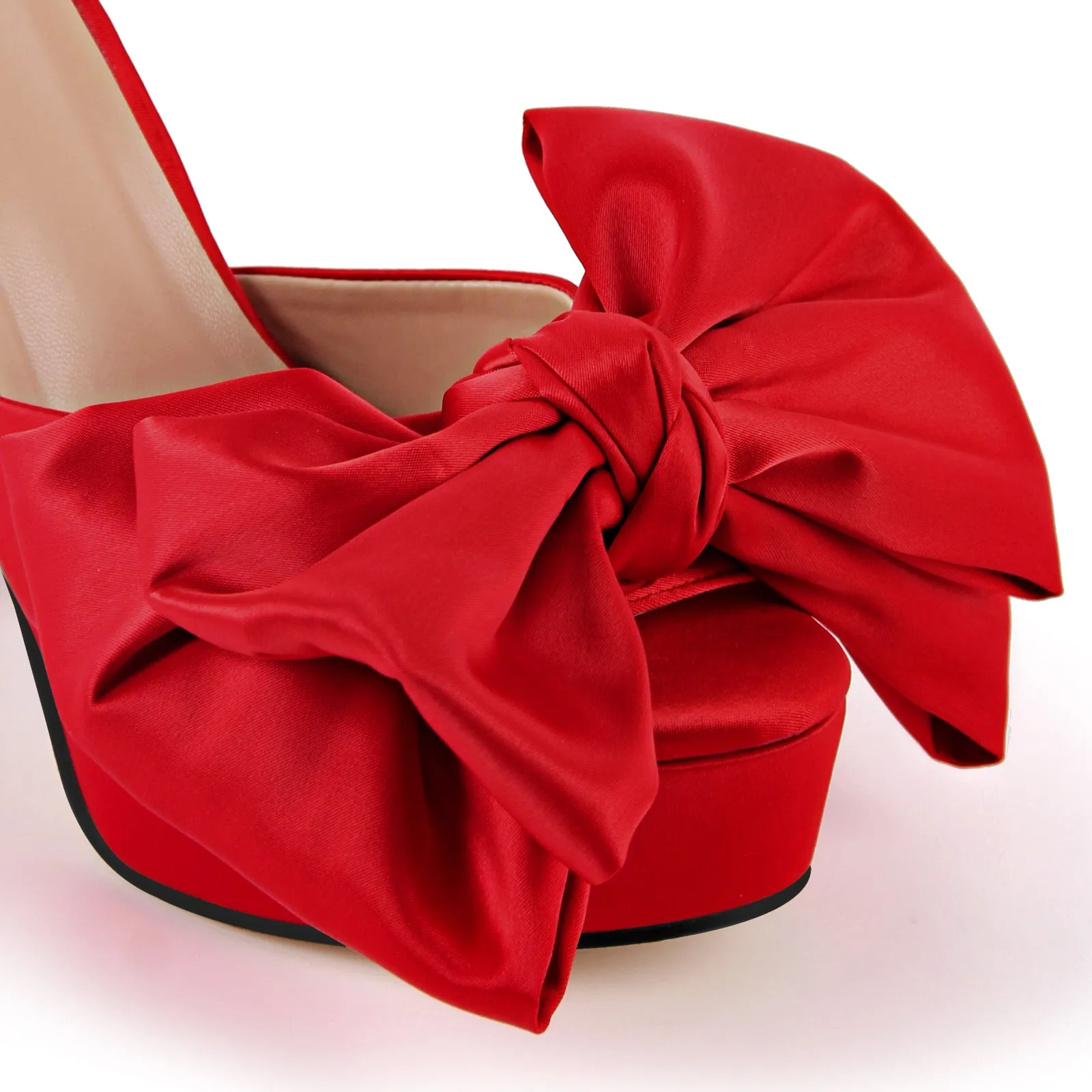 Bow Platform Ankle Strap Chunky Heel Sandals sold by Onlymaker product image thumbnail 5