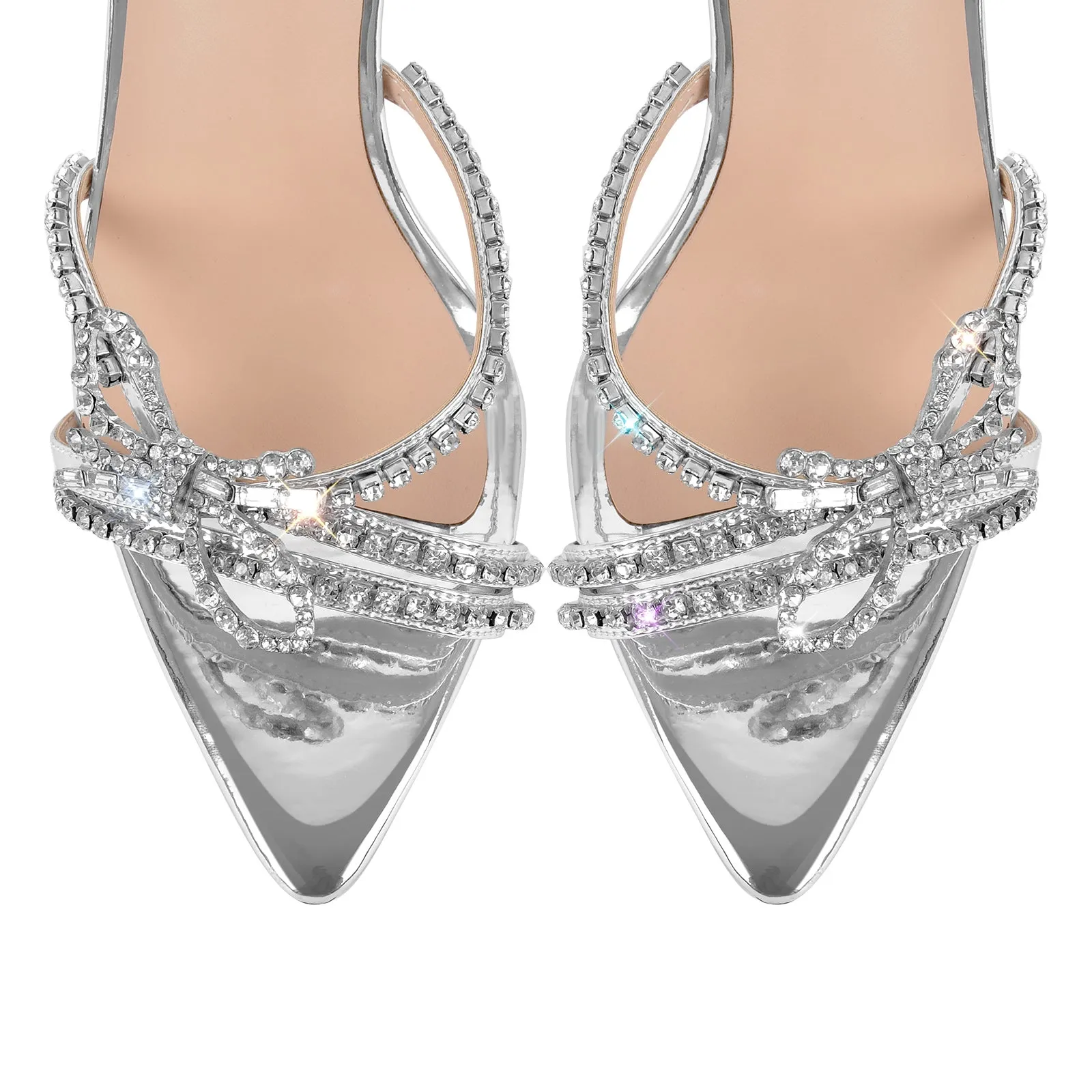 Rhinestone Bow Patent Leather Sandals sold by Onlymaker product image thumbnail 3