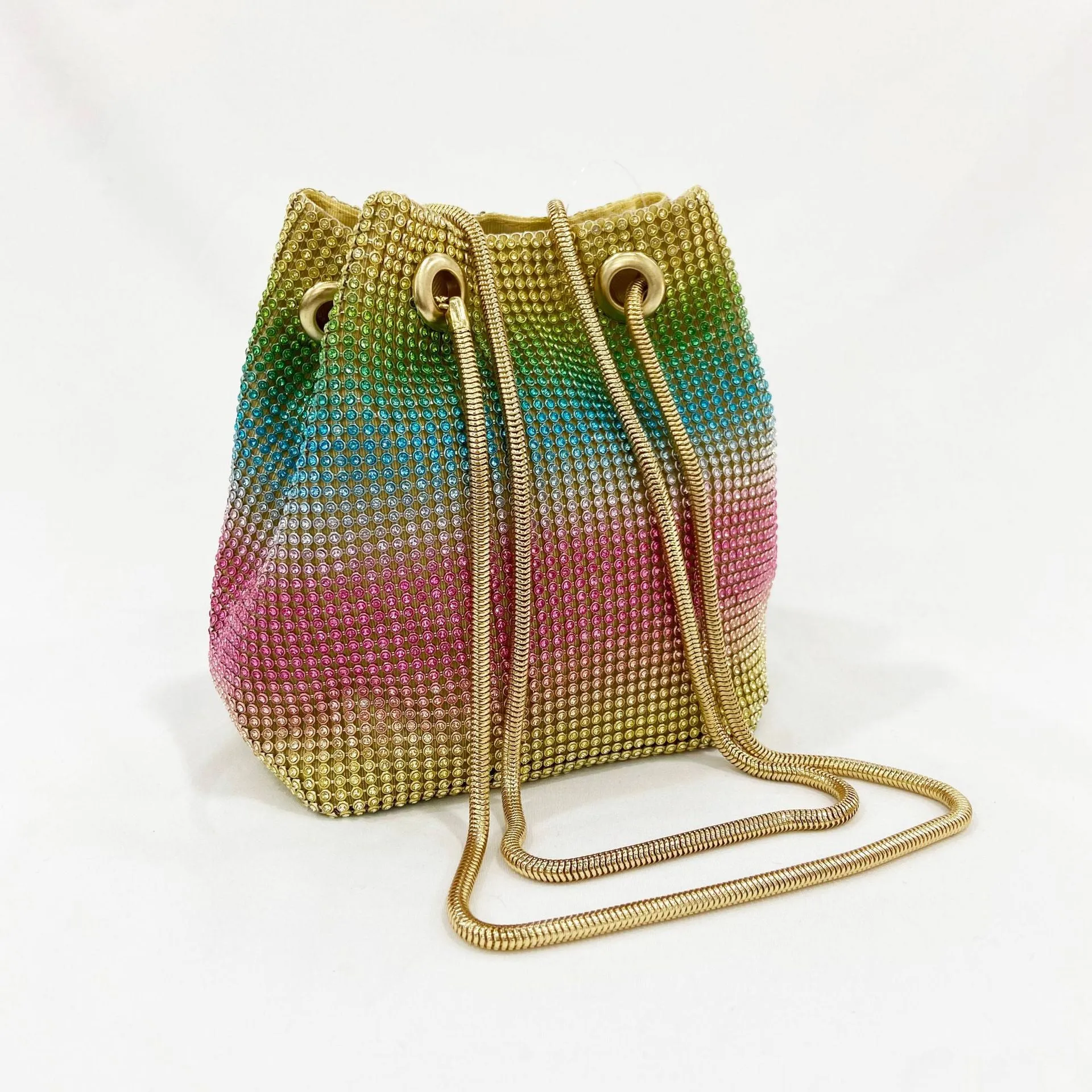 Rainbow Rhinestone Crossbody Handbags sold by Onlymaker