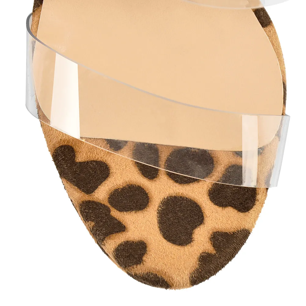Leopard Suede Platform Wedge High Heels Sandals sold by Onlymaker product image thumbnail 3