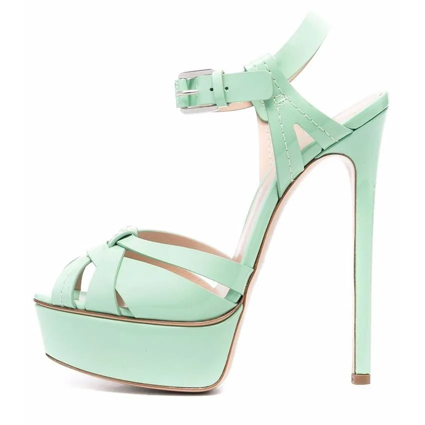 Peep Toe Platform Buckle Strap Sandals sold by Onlymaker