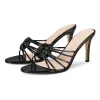 Round Toe Knot Sandals Mules sold by Onlymaker