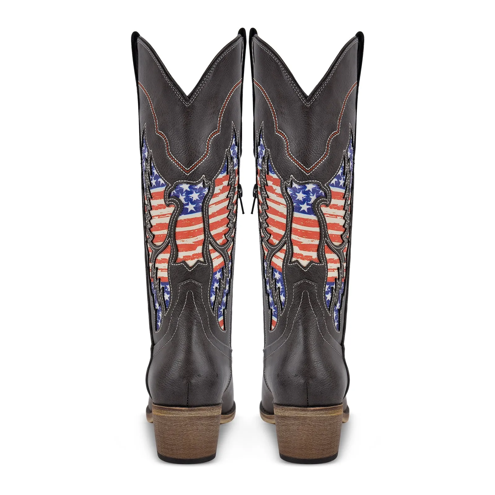 Embroidery Split Joint Knee High Western Boots sold by Onlymaker product image thumbnail 4