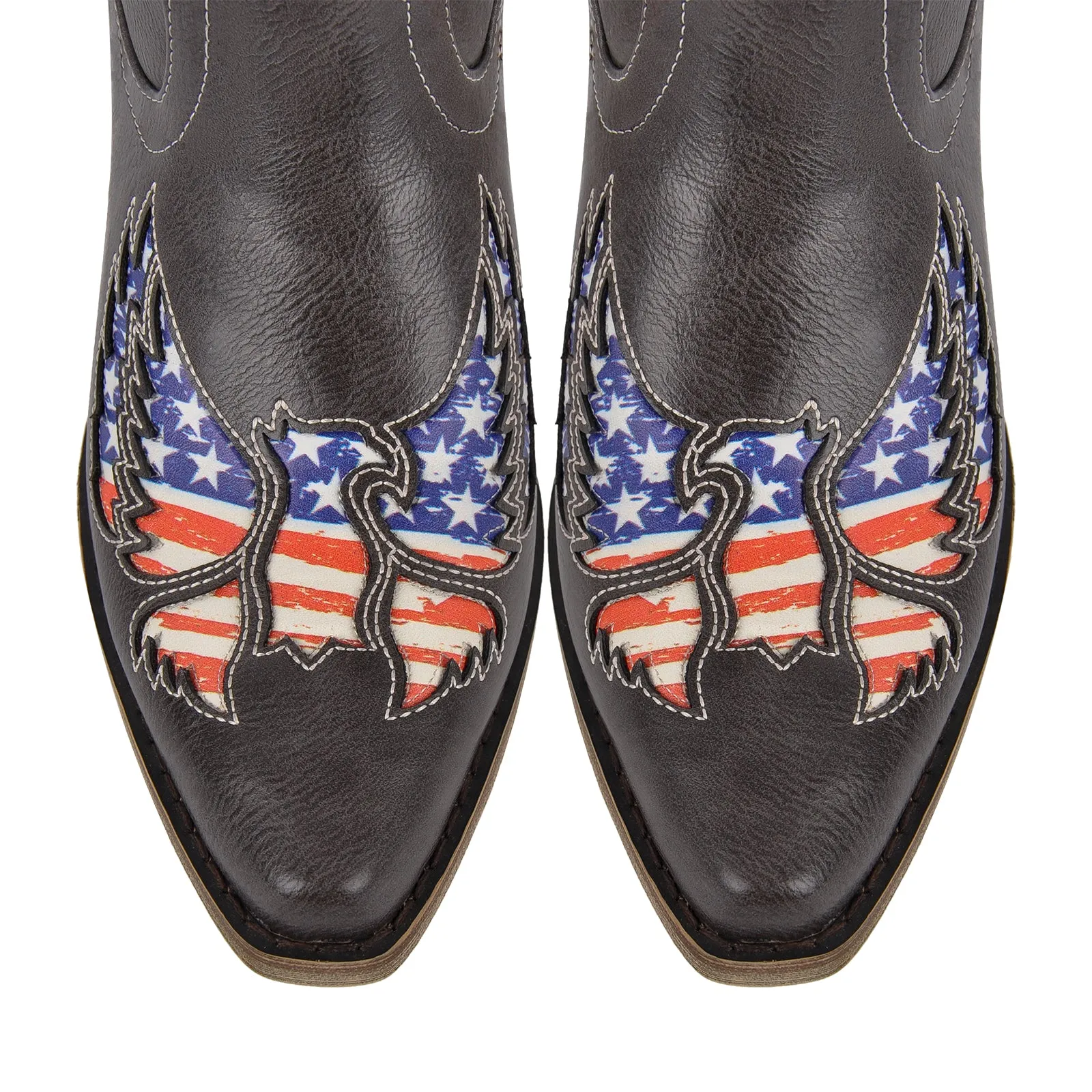 Embroidery Split Joint Knee High Western Boots sold by Onlymaker product image thumbnail 5