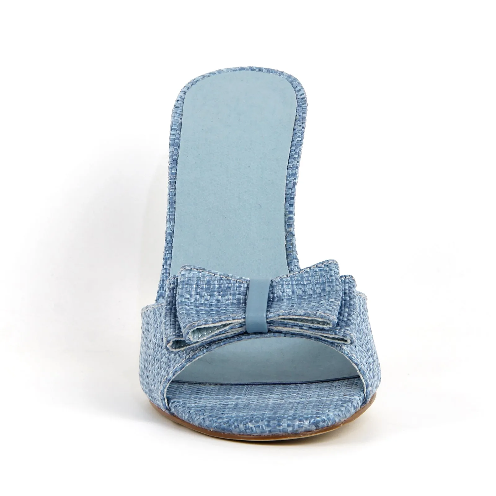 Round Toe Bow Woven Sandals Mules sold by Onlymaker product image thumbnail 4