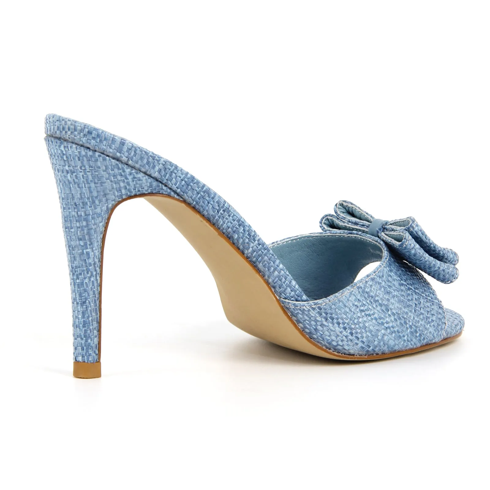 Round Toe Bow Woven Sandals Mules sold by Onlymaker product image thumbnail 5