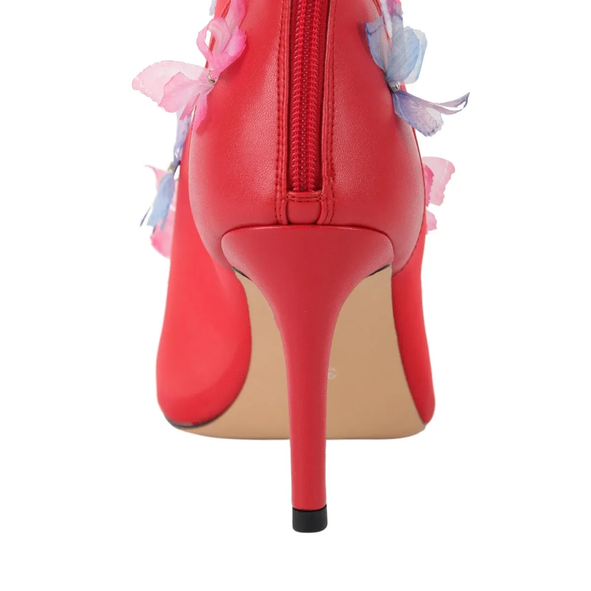 Mesh Pointed Toe Butterfly Knee High Boots sold by Onlymaker product image thumbnail 3