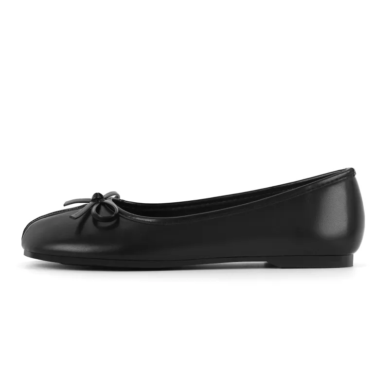 Round Toe Bow Tabi Ballet Flats sold by Onlymaker