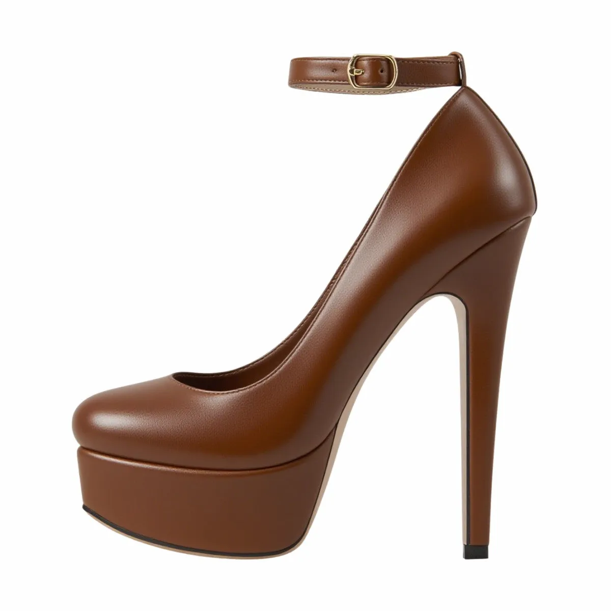 Round Toe Platform Ankle Strap High Heels sold by Onlymaker product image thumbnail 3