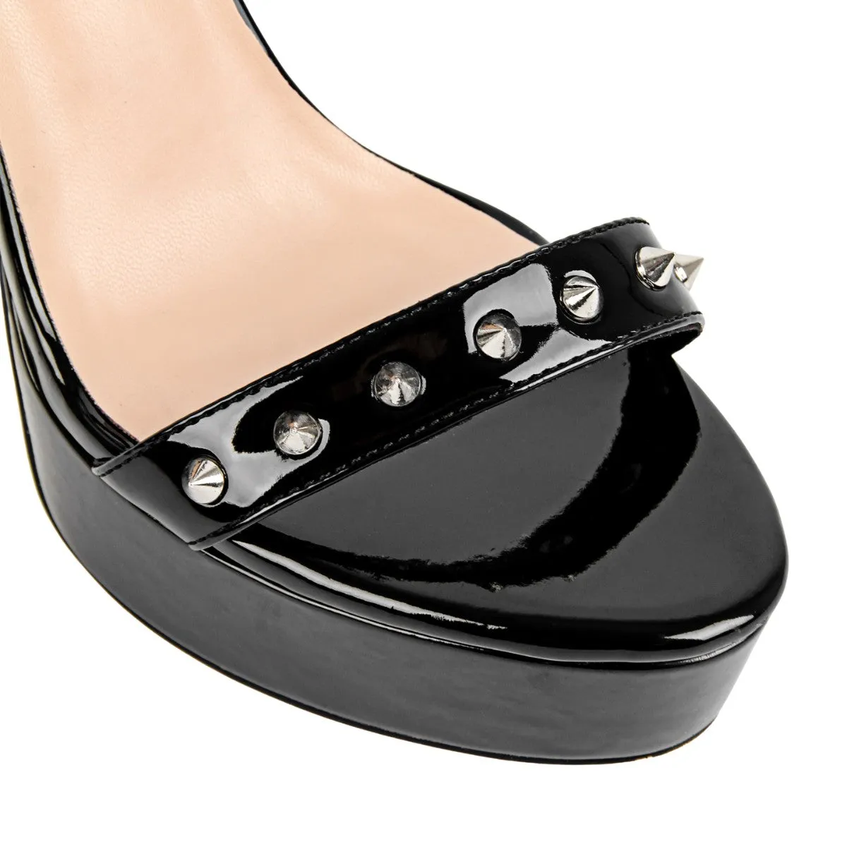 Platform Rivet Buckle Ankle Strap Sandals sold by Onlymaker product image thumbnail 3