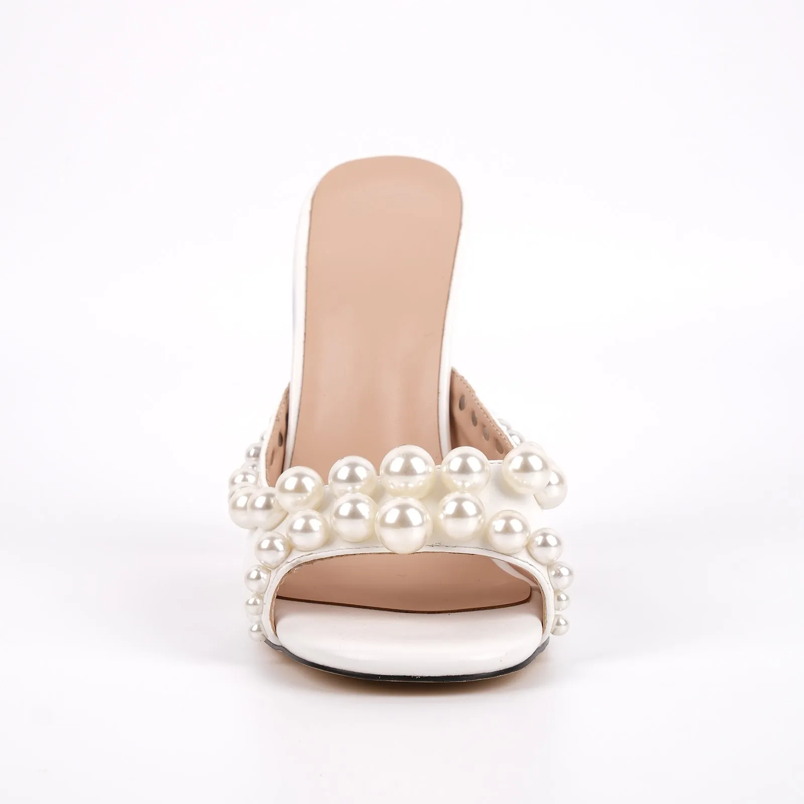 Pearl Square Toe Slip On Sandals Mules sold by Onlymaker product image thumbnail 3