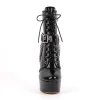 Platform Rivet Buckle Metal Chain Lace-up Ankle Boots sold by Onlymaker