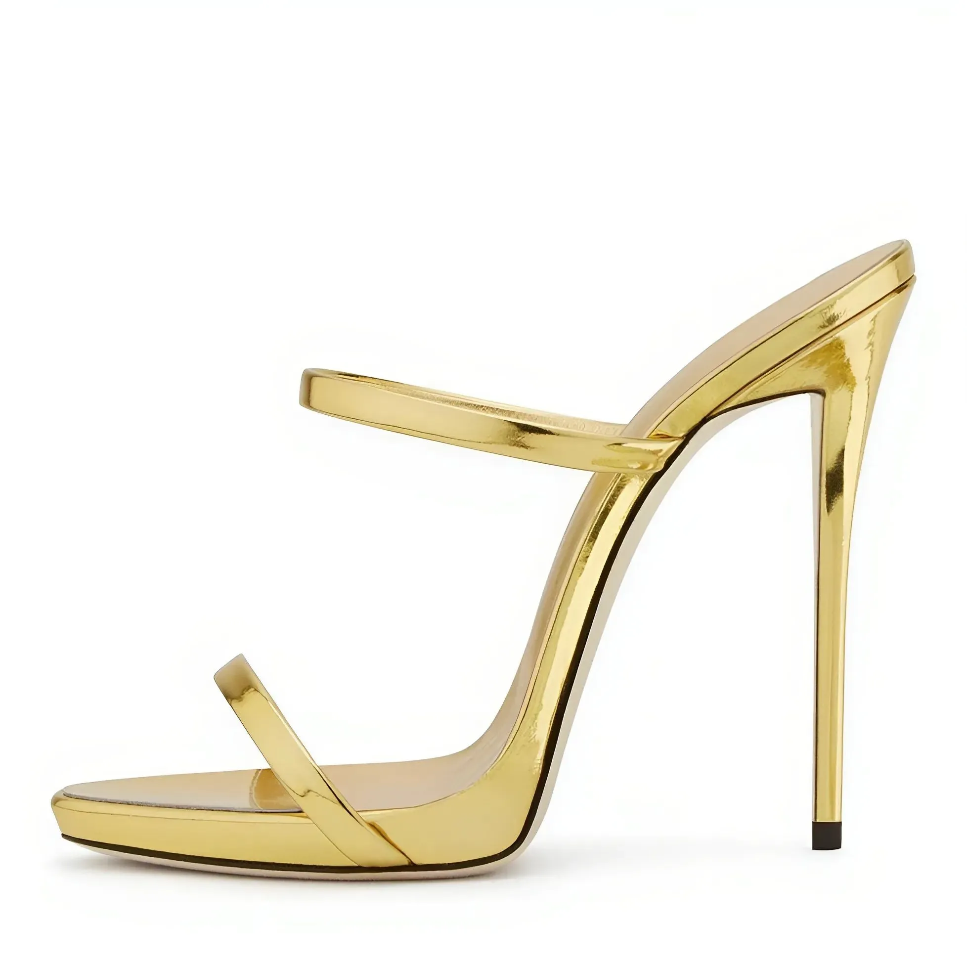 Round Toe Slip On High Heel Sandals Mules sold by Onlymaker product image thumbnail 4