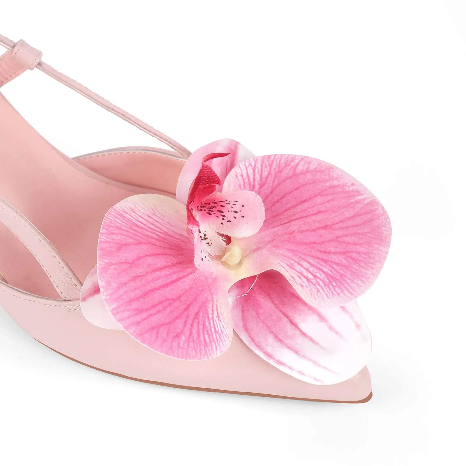 Flower Pointed Toe Slingback Pumps sold by Onlymaker product image thumbnail 4