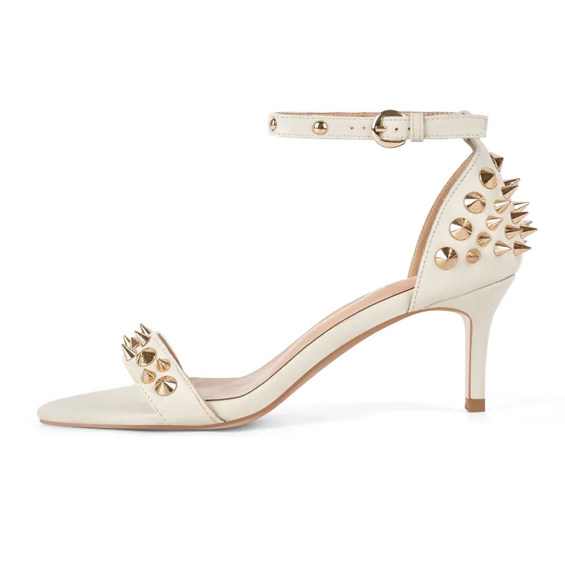 Rivet Round Toe Ankle Strap Sandals sold by Onlymaker